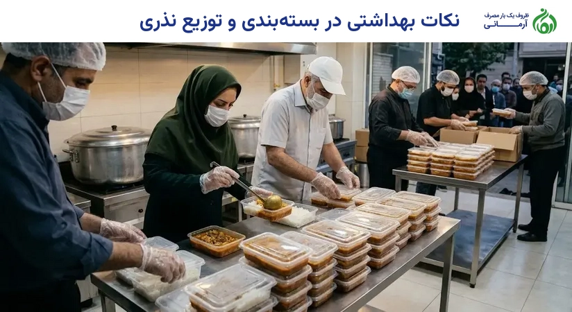 نکات بهداشتی در بسته‌بندی و توزیع نذری