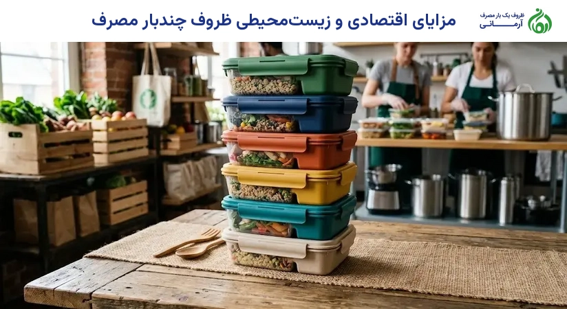 مزایای اقتصادی و زیست‌محیطی ظروف چندبار مصرف