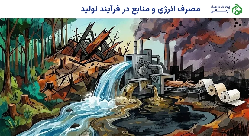 مصرف انرژی و منابع در فرآیند تولید
