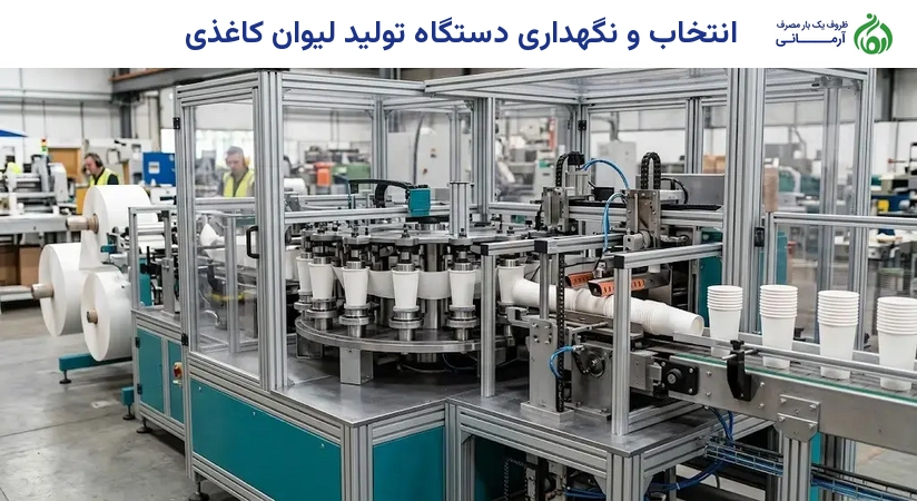 انتخاب و نگهداری دستگاه تولید لیوان کاغذی