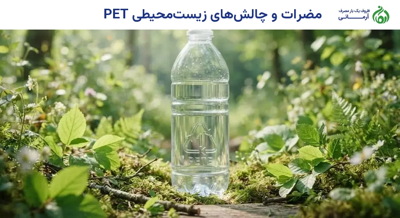 مضرات و چالش‌های زیست‌محیطی PET