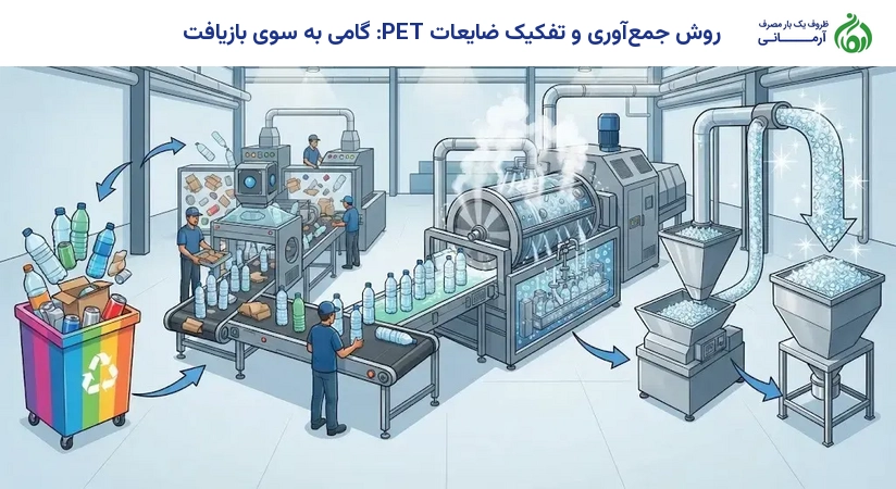 روش جمع‌آوری و تفکیک ضایعات PET: گامی به سوی بازیافت