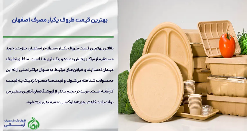 بهترین قیمت ظروف یکبار مصرف اصفهان