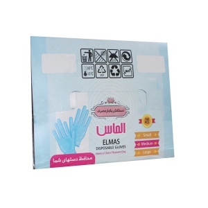دستکش یکبار مصرف الماس 127 گرمی