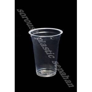 لیوان 450 سی سی یکبار مصرف شفاف سروش پلاستیک سپاهان