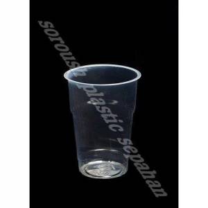 لیوان 350 سی سی یکبار مصرف شفاف (آب هویجی) سروش پلاستیک سپاهان