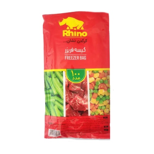 پلاستیک فریزر20*30کرگدن 100برگ