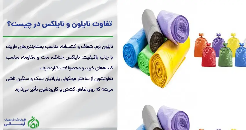 تفاوت نایلون و نایلکس در چیست؟