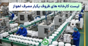لیست کارخانه های ظروف یکبار مصرف اهواز