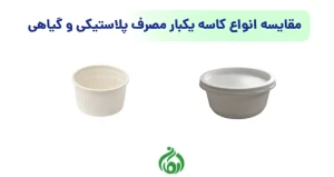 مقایسه انواع کاسه یکبار مصرف پلاستیکی و گیاهی
