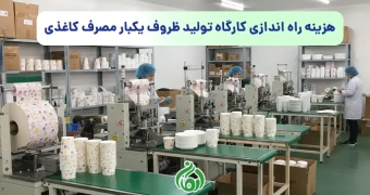 هزینه راه اندازی کارگاه تولید ظروف یکبار مصرف کاغذی
