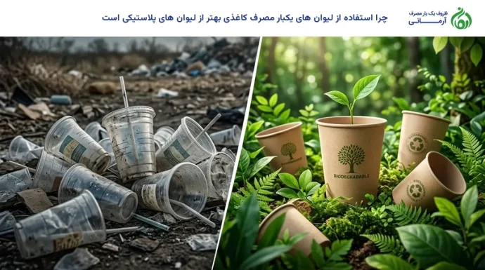 چرا استفاده از لیوان های یکبار مصرف کاغذی بهتر از لیوان های پلاستیکی است