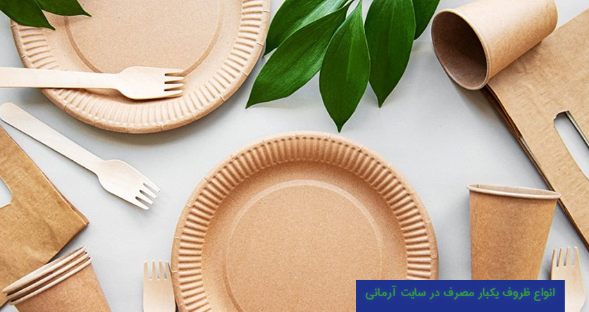انواع ظروف یکبار مصرف در سایت آرمانی